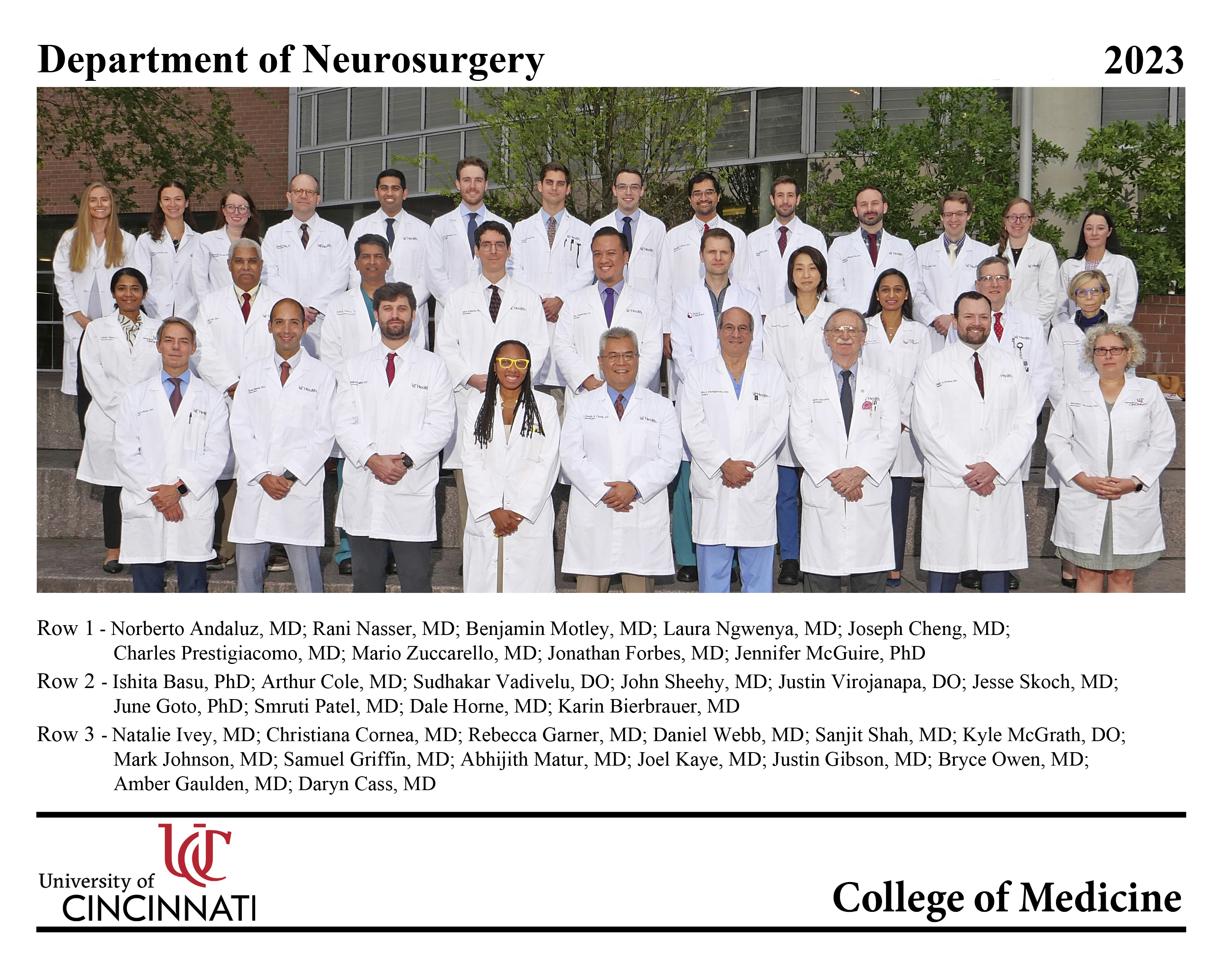 2023 Neurosurgery Dept