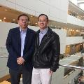 Dr. Guan with Dr. Fei Liu at the University of Michigan