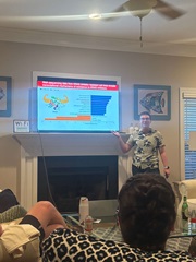 Haley presenting at Emerald Isle