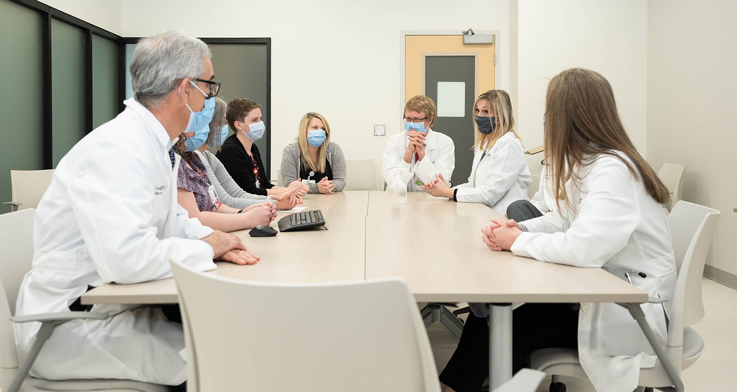 Cancer Center Leukemia team meeting