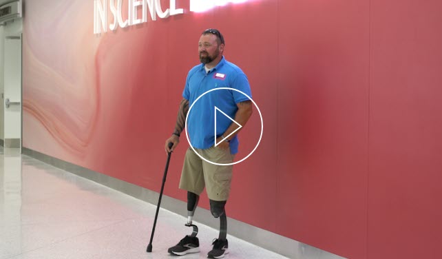 Photo of a person rescued by EMS