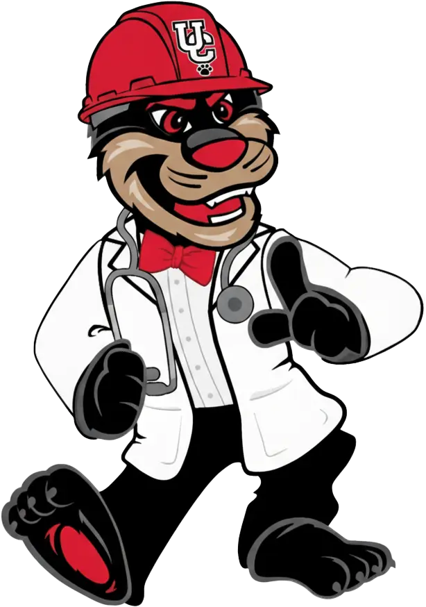 Image of Bobby Bearcat in a lab coat and Hardhat