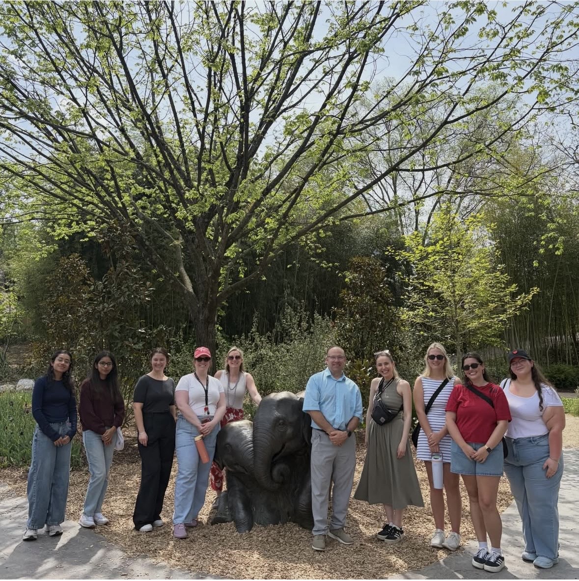 DEPHS students, staff, and faculty at the Cincinnati Zoo