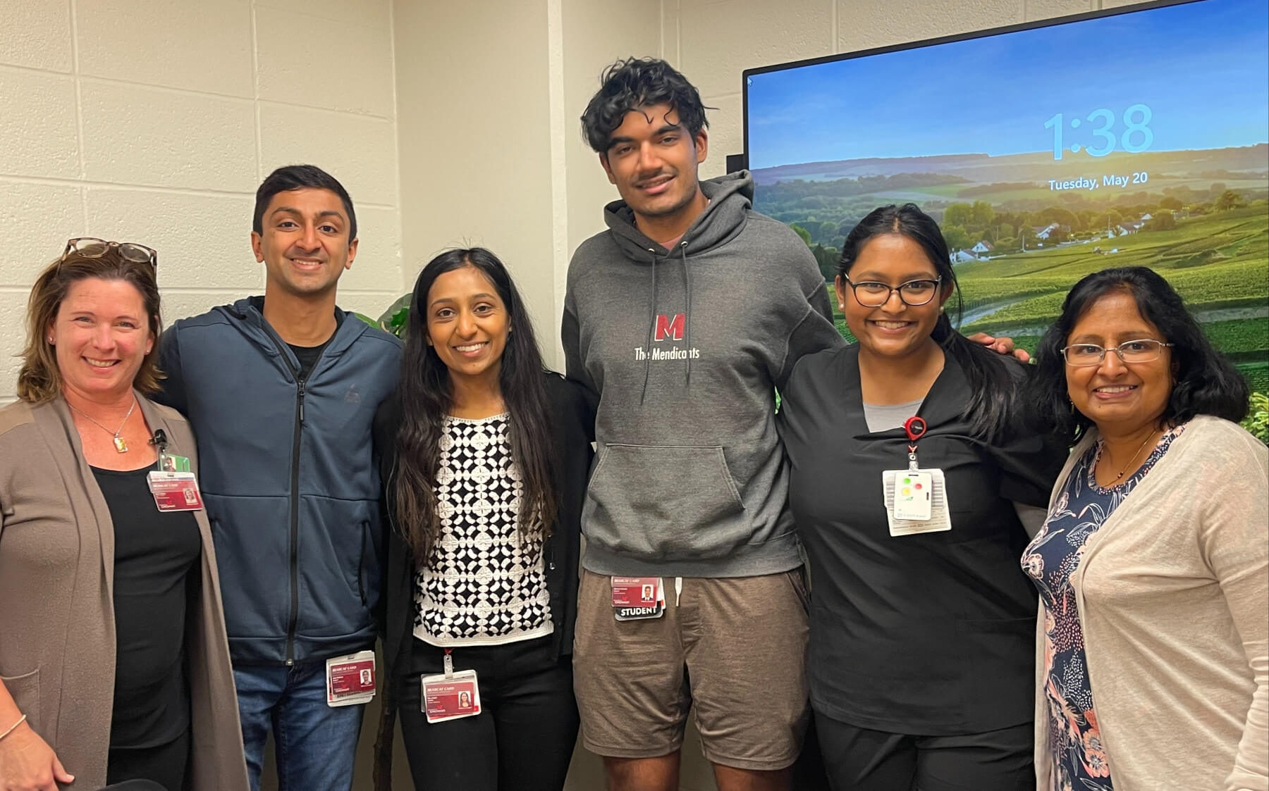 group of summer research students