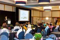 People sitting at conference