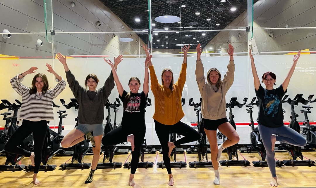 group of participants in the yoga teacher training program