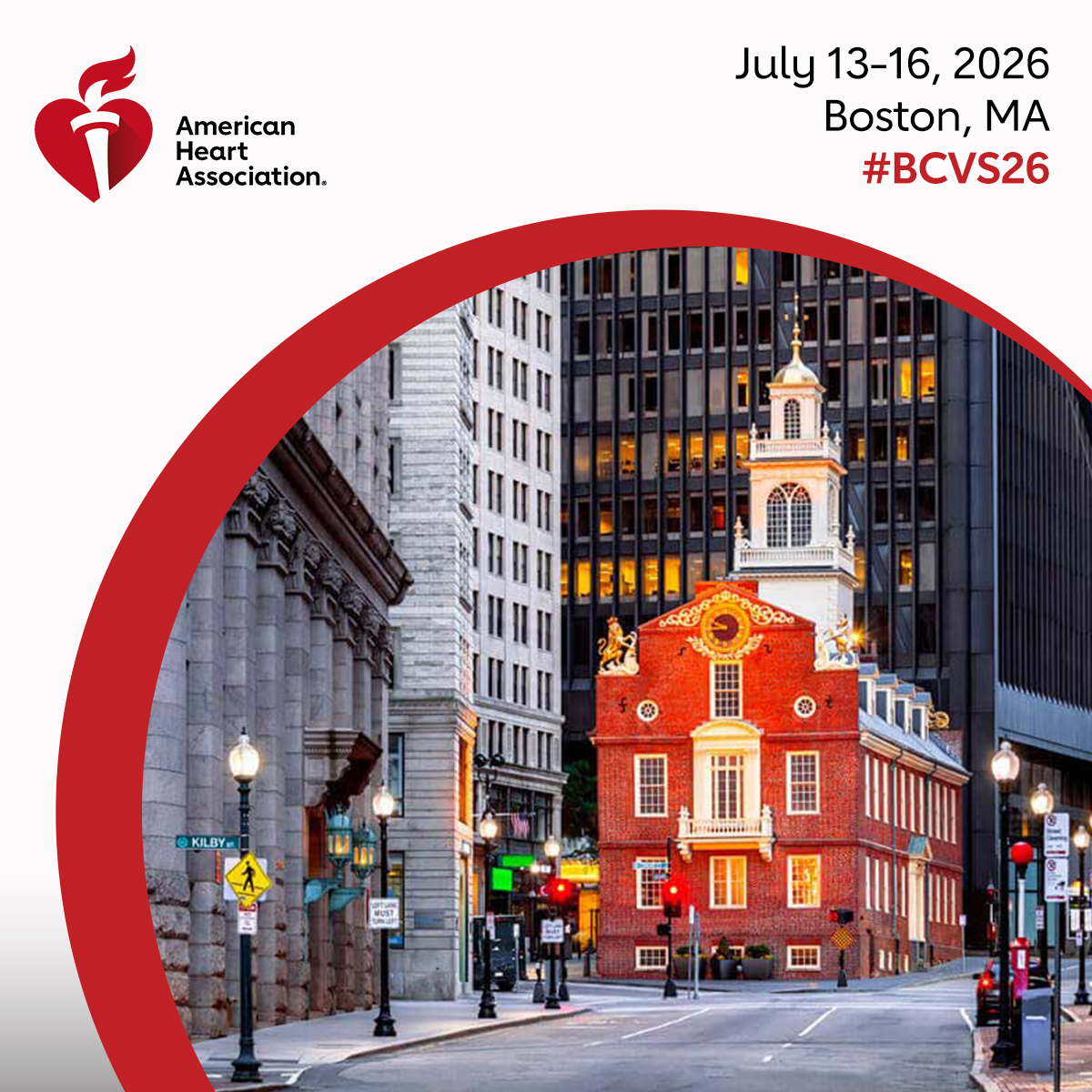 photo of Boston Church with AHA symbol and meeting info
